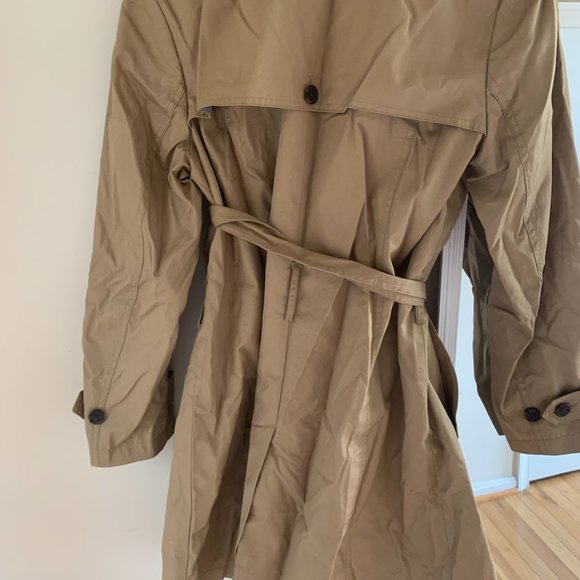 Banana Republic Camel Trench Coat Size Large - Picture 2 of 4